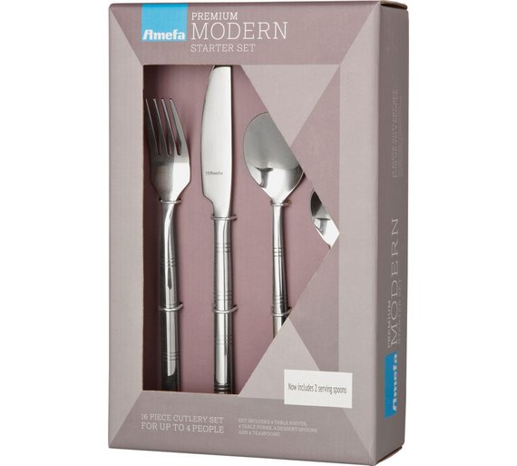 Buy Amefa 18 Piece Mirror Cane Stainless Steel Cutlery Set at Argos.co