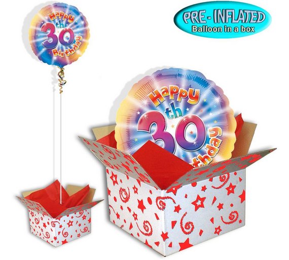 Buy Happy 30th Birthday Balloon in a Box at Argos.co.uk Your Online