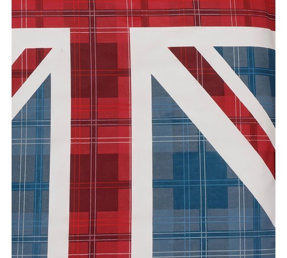 Buy HOME Check Union Jack Multicoloured Bedding Set Single at Argos