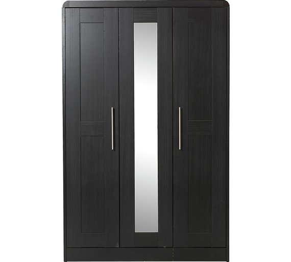 Buy Heart of House Elford 3 Door Mirror Wardrobe Black at Argos.co.uk Your Online Shop for