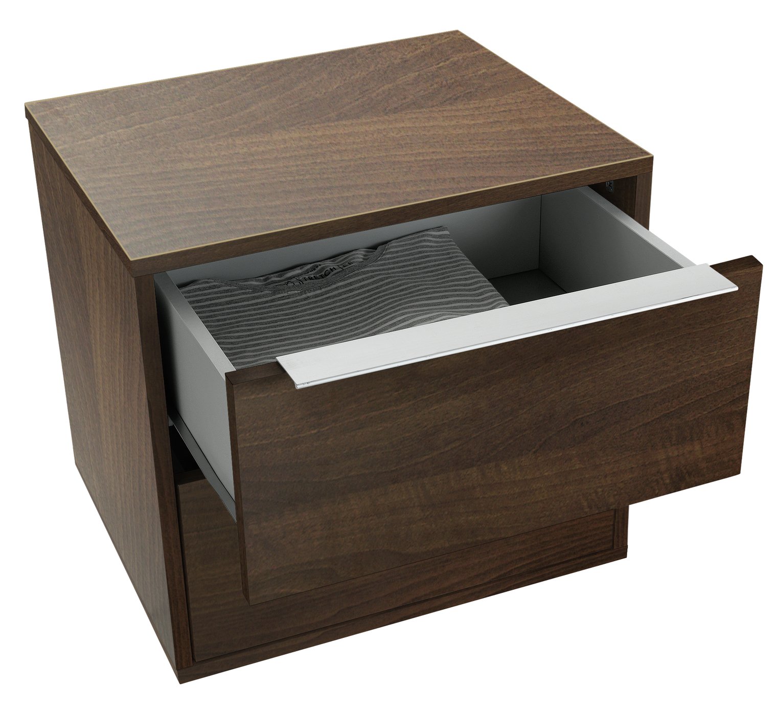 Buy Hygena Bergen 2 Drawer Bedside Chest Walnut Effect at Argos.co.uk