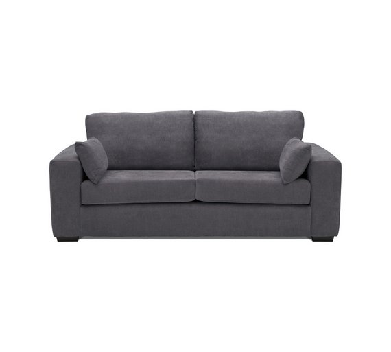 Buy Heart of House Eton 3 Seater Fabric Sofa Charcoal at Argos.co.uk