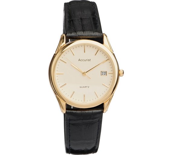 Buy Accurist Men's Quartz Leather Strap Watch At Argos.co.uk - Your 