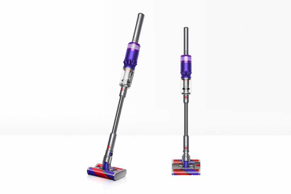 2 Dyson Omni-Glide cordless vacuum cleaners with soft roller cleaner head.