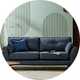 Habitat iris 3 seater sofa in charcoal fabric.