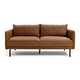Moore 3 seater sofa in brown leather.