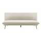Matteo sofa in champagne velvet.