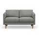 Hutch 2 seater sofa in dove grey fabric.