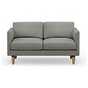 Hutch 2 seater sofa in dove grey fabric.