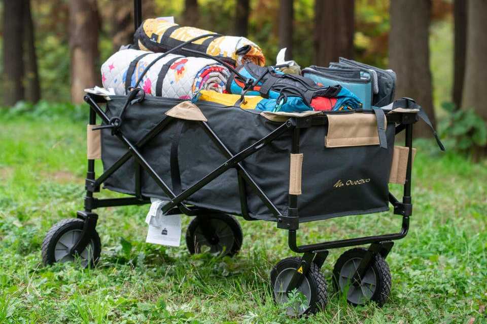 Decathlon Folding Transport Cart For Camping - Trolley.