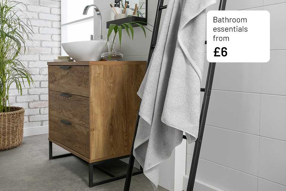 Bathroom essentials from £6