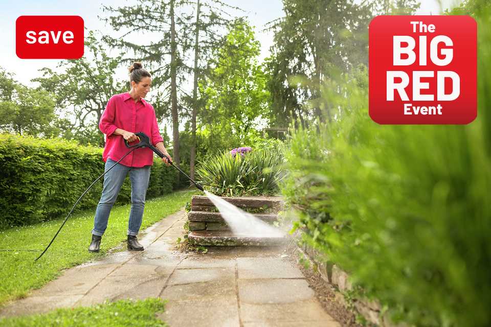 The Big Red Event. Save on selected Karcher using codes RED20, RED30.