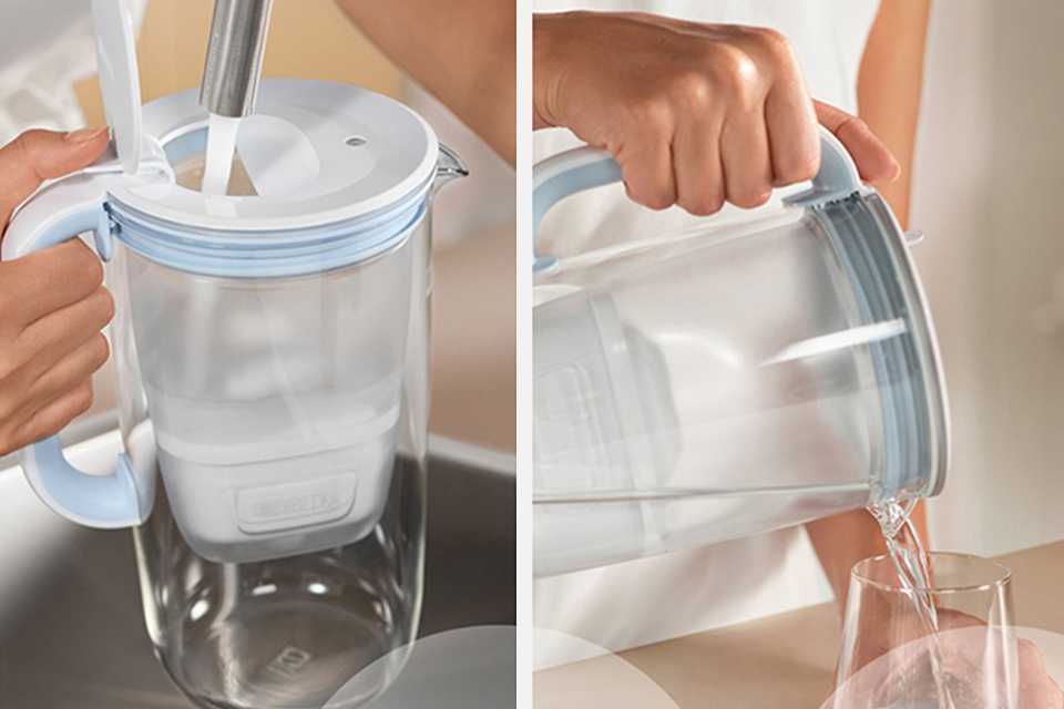A woman filling a BRITA Water Filter Jug.