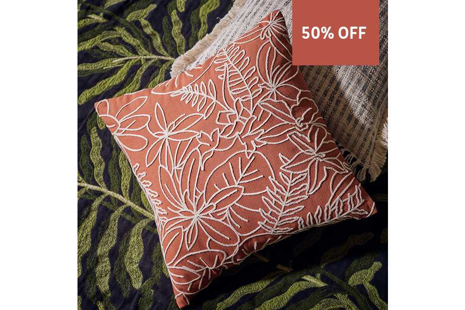 Save up to 50% on selected homeware.