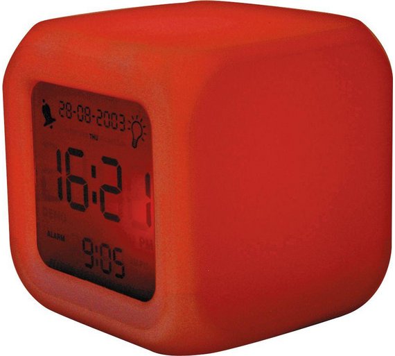 Buy Mayhem UK Aurora 30 Second Glow Colour Change Alarm Clock at Argos