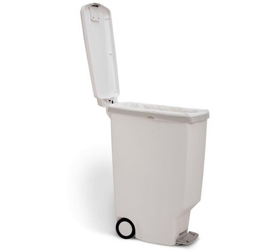 Buy simplehuman 40L Slim Plastic Pedal Bin White at Argos.co.uk