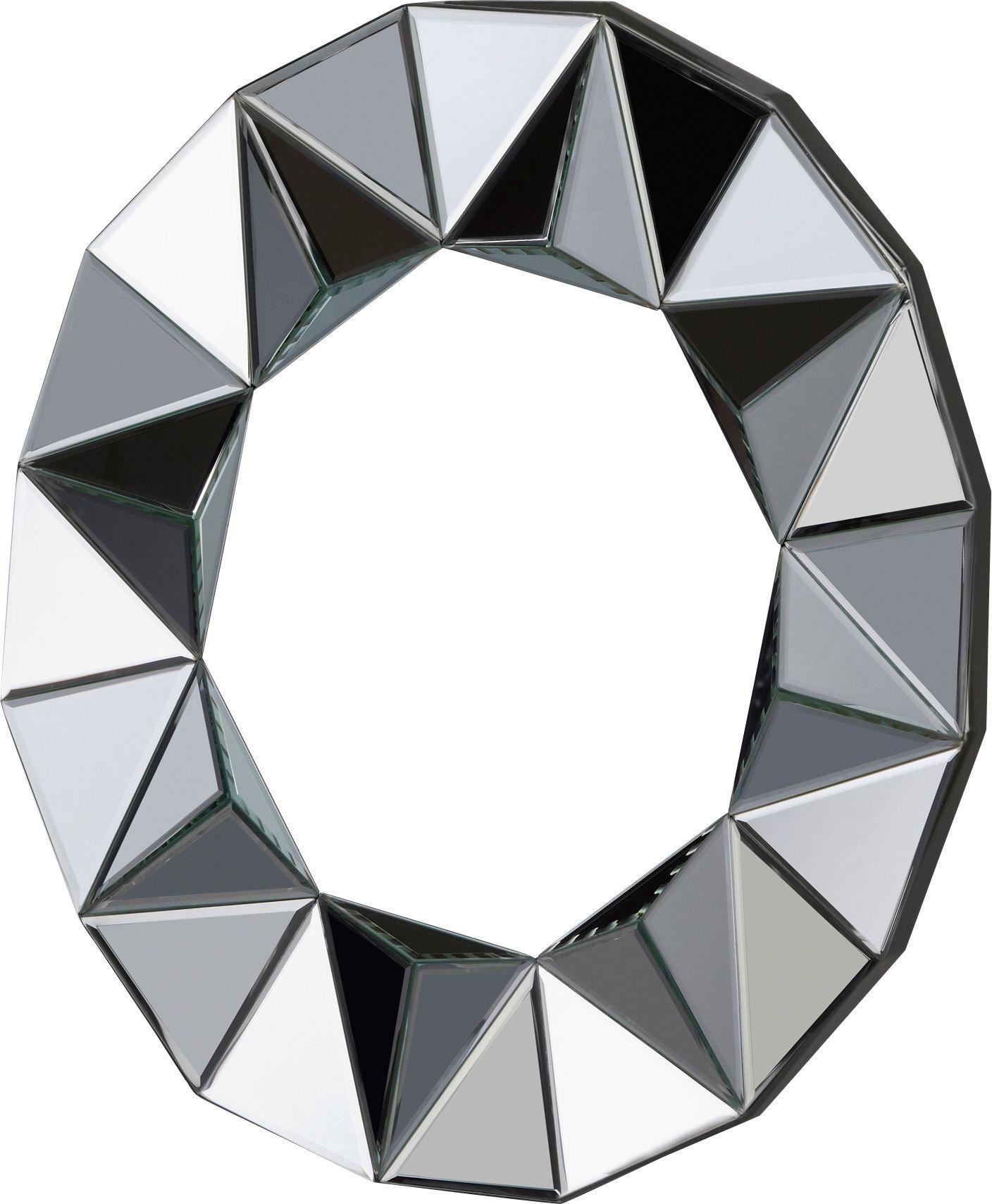Buy Heart of House Ebury Round Faceted Wall Mirror Silver Mirrors