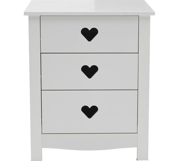 Buy Collection Mia 3 Drawer Bedside Chest White at Argos.co.uk Your