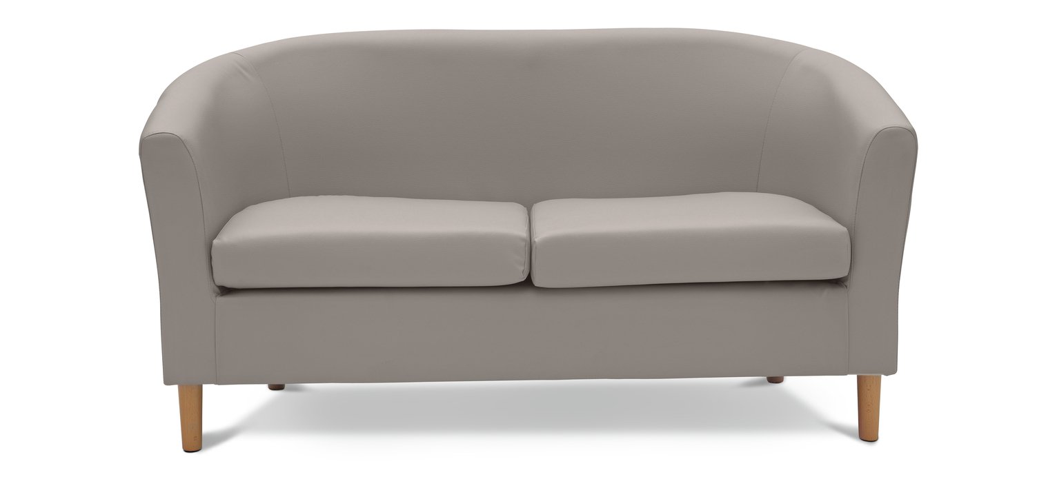 ColourMatch - 2 Seater - Leather Effect Tub Sofa - Cafe Mocha Review