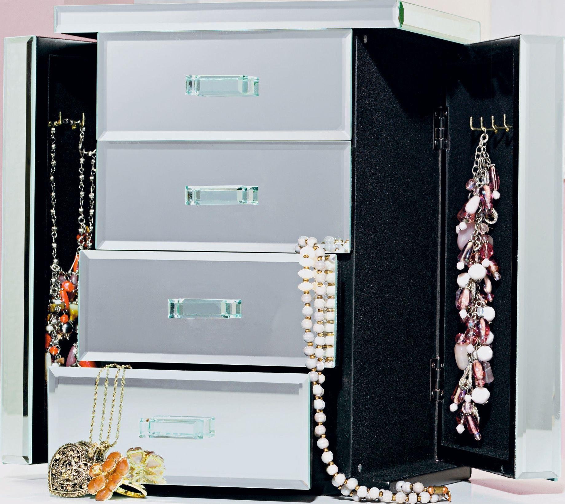 Buy Mirrored Jewellery Box with Six Compartments at Argos.co.uk - Your 