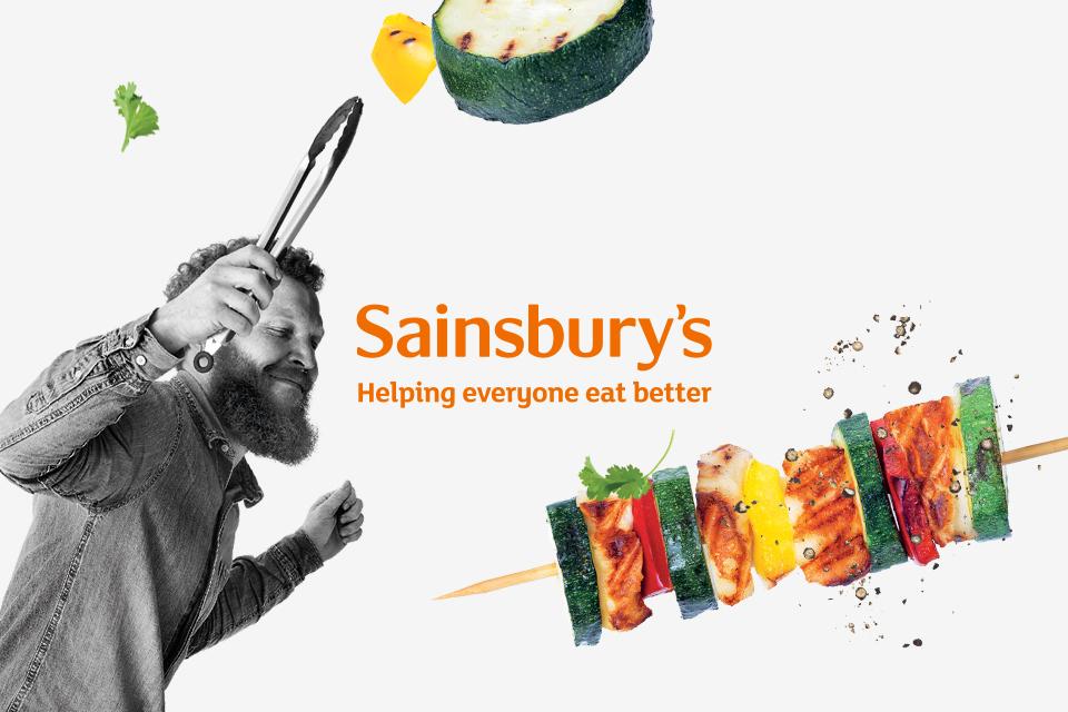 Sainsbury's BBQ food.