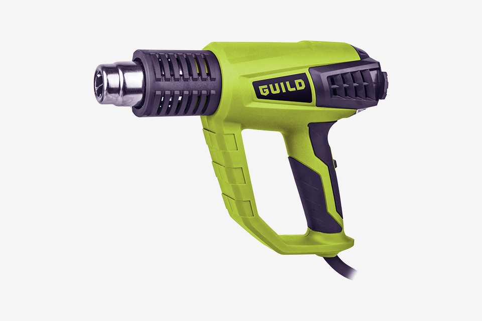 A green and black 2000W Guild heat gun.