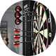 Winmau Blade 6 Championship Dartboard and Darts Set.