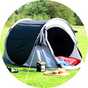 Pop up tents.