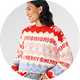 Women's Christmas jumpers.
