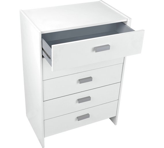 Buy HOME New Capella 5 Drawer Chest White at Argos.co.uk Your