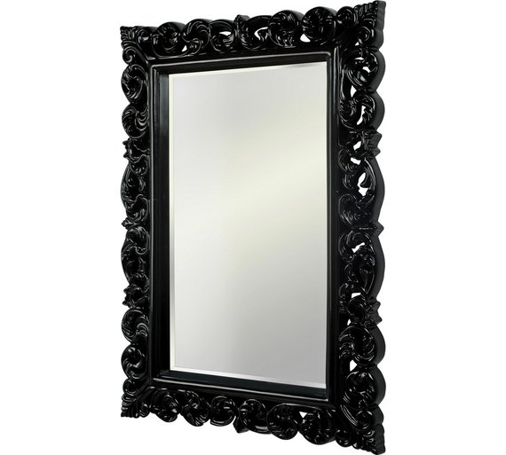 Buy Heart of House Isabella High Gloss Wall Mirror Black at Argos.co