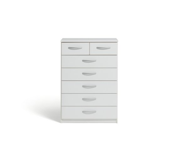 Buy Collection New Hallingford 5+2 Drawer Chest White at Argos.co.uk