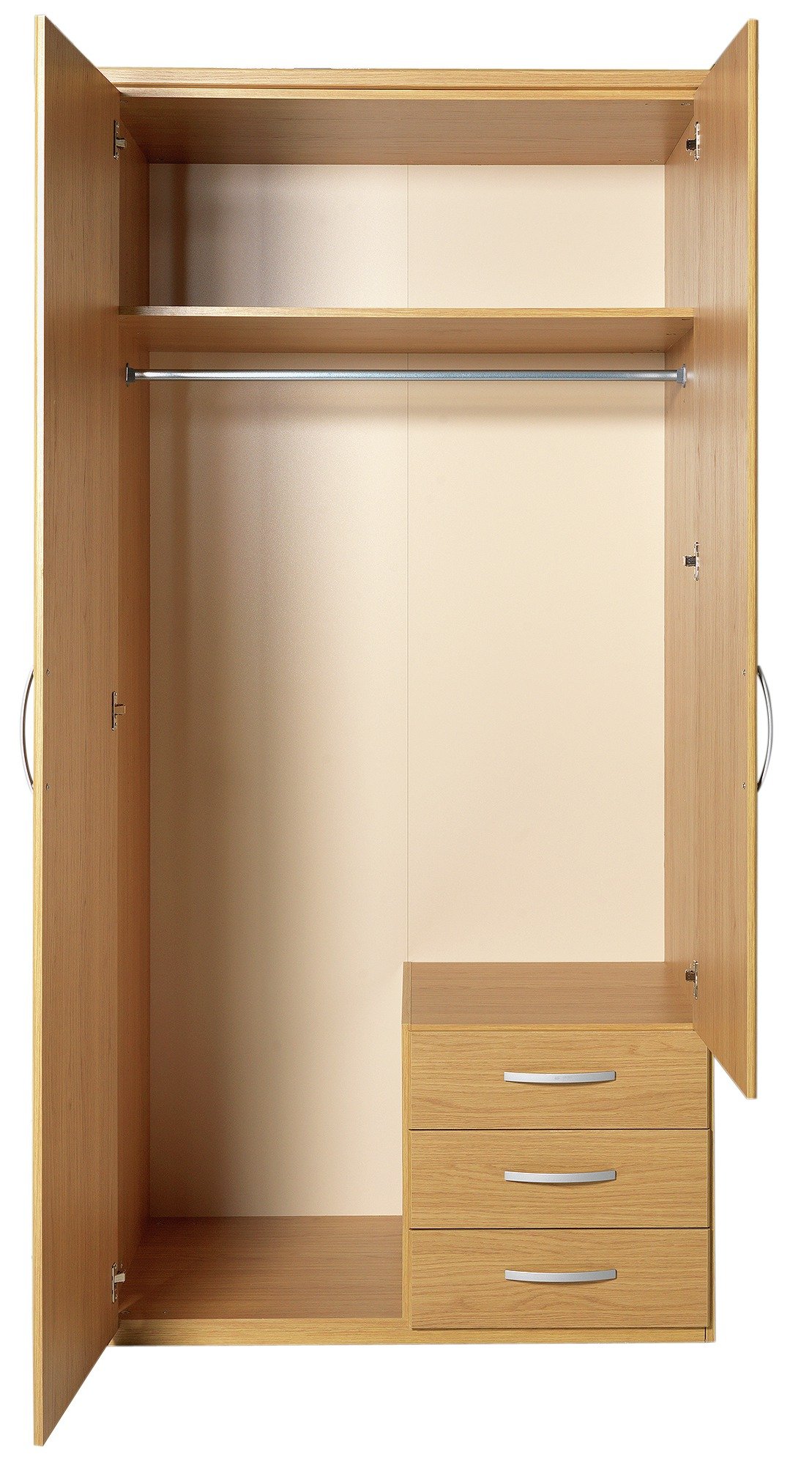 Collection Hallingford 2Dr 3Drw Mirrored Wardrobe review