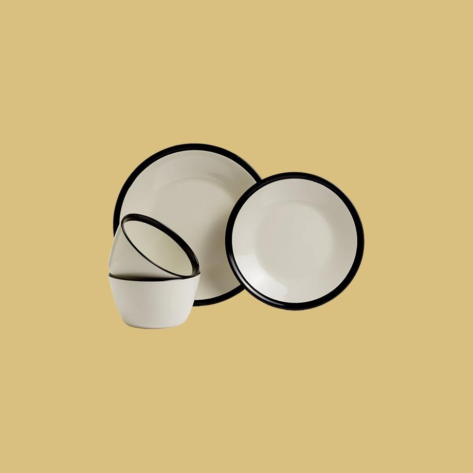 Industrial dinner set.