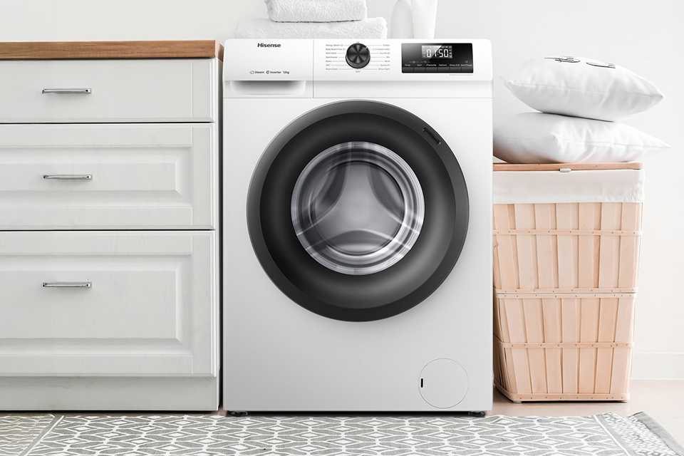 Hisense WFQE1214EVJM 12kg 1400 Spin Washing Machine - White.