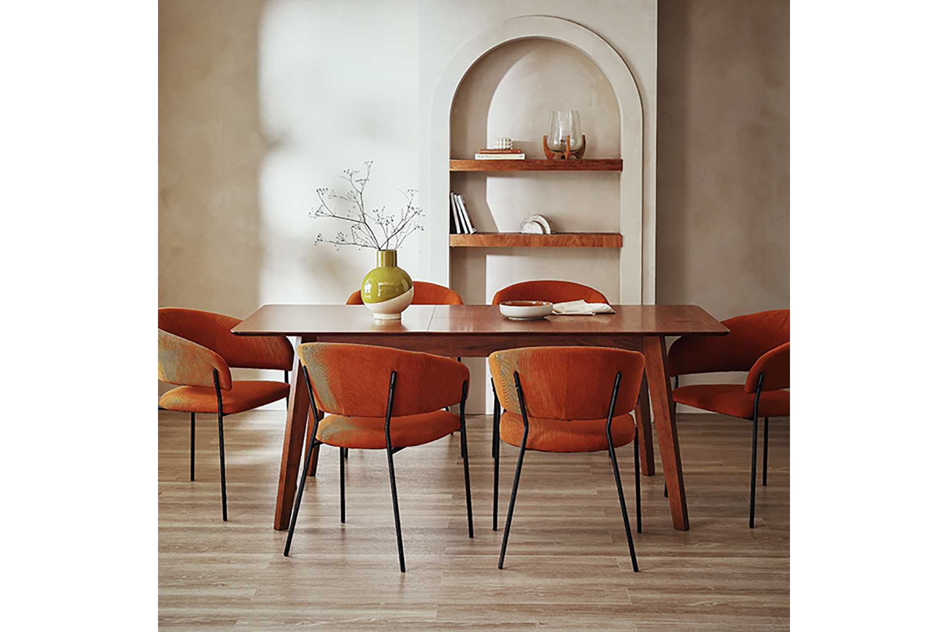 Autumn refresh. Add an autumnal touch to your table with bursts of colour and warm tablecloths.
