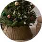 Tree skirts and stands.