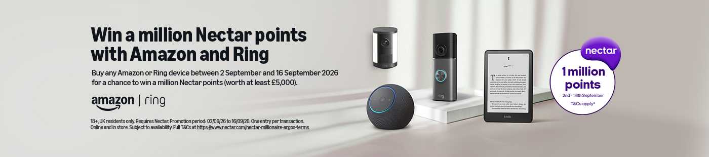 Win a million Nectar points with Amazon and Ring.