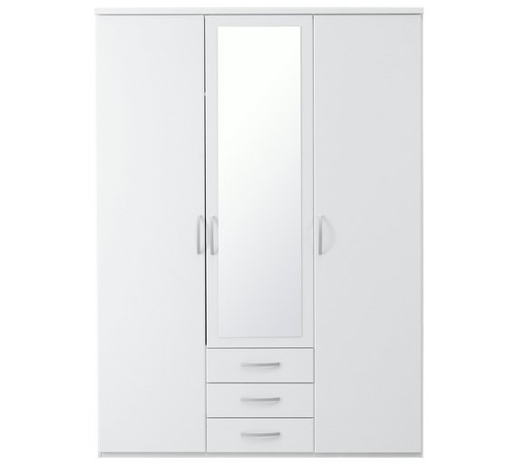Buy Collection New Hallingford 3Pc 3Dr Wardrobe Package White at