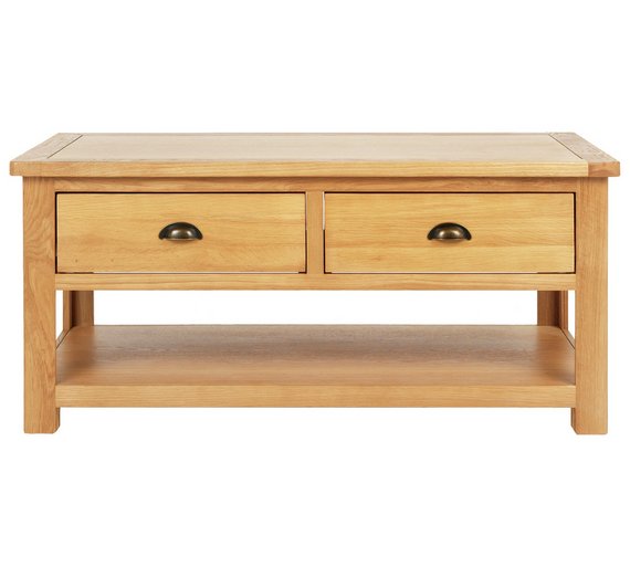 Buy Heart of House Kent Oak & Oak Veneer 2 Drawer Coffee Table at Argos