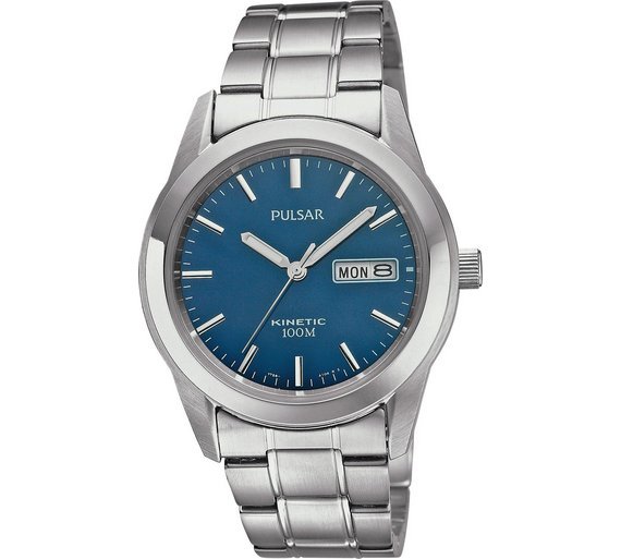 pulsar mens chronograph stopwatch stainless steel 100m quartz watch with date pt3003x1