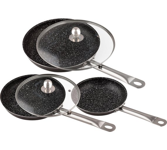 Buy Stonewell Deluxe Set of 3 Frying Pans with Lids at Argos.co.uk