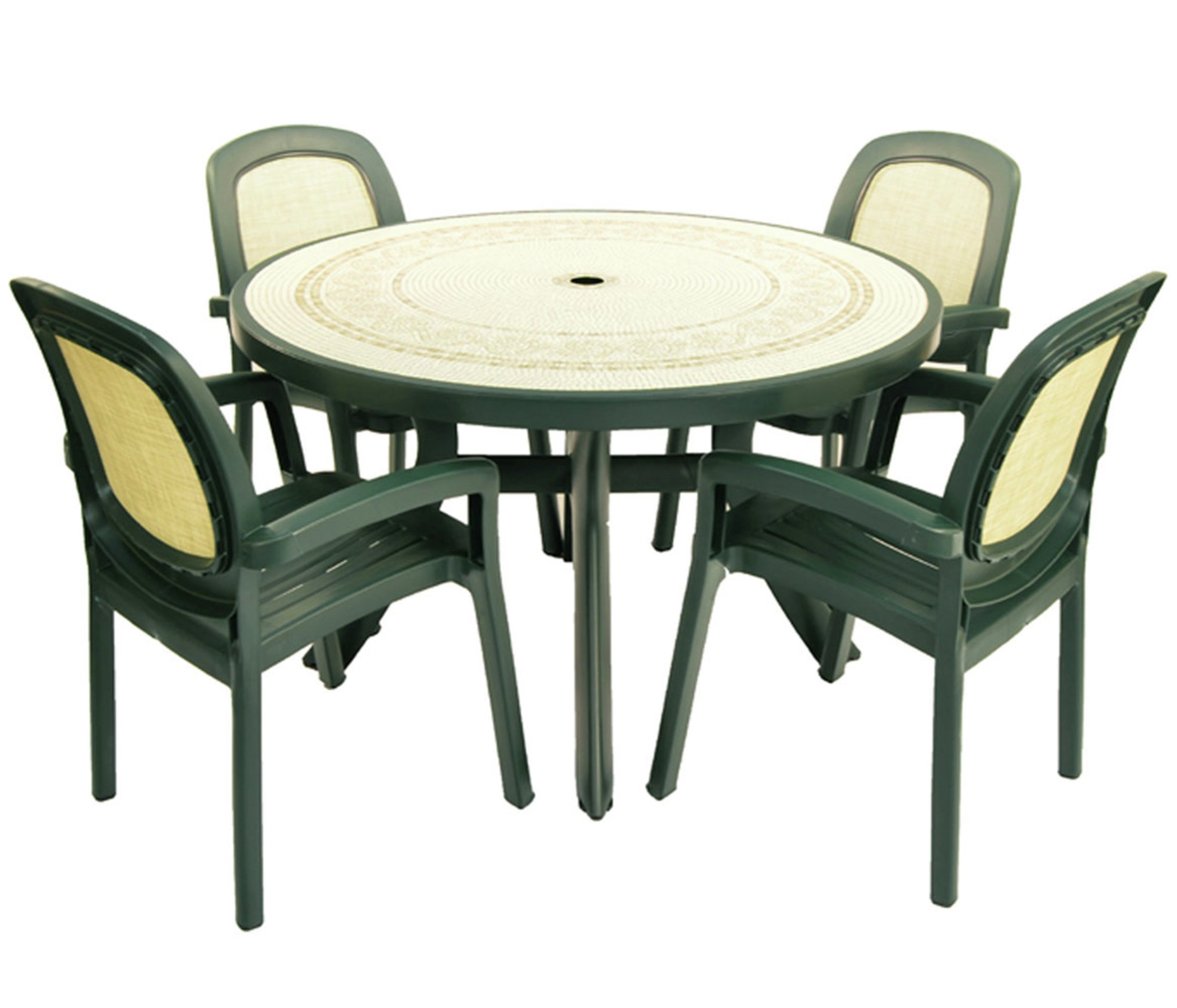 Nardi Toscana Table with 4 Beta Chairs - Forest Green. Review