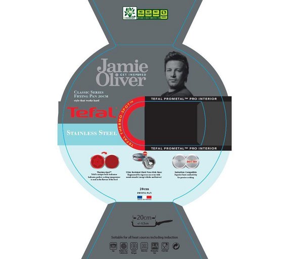 Buy Jamie Oliver by Tefal Stainless Steel 20cm Frying Pan at Argos.co