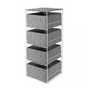 Argos Home 4 Drawer Woven Bathroom Storage Unit - Dove Grey.