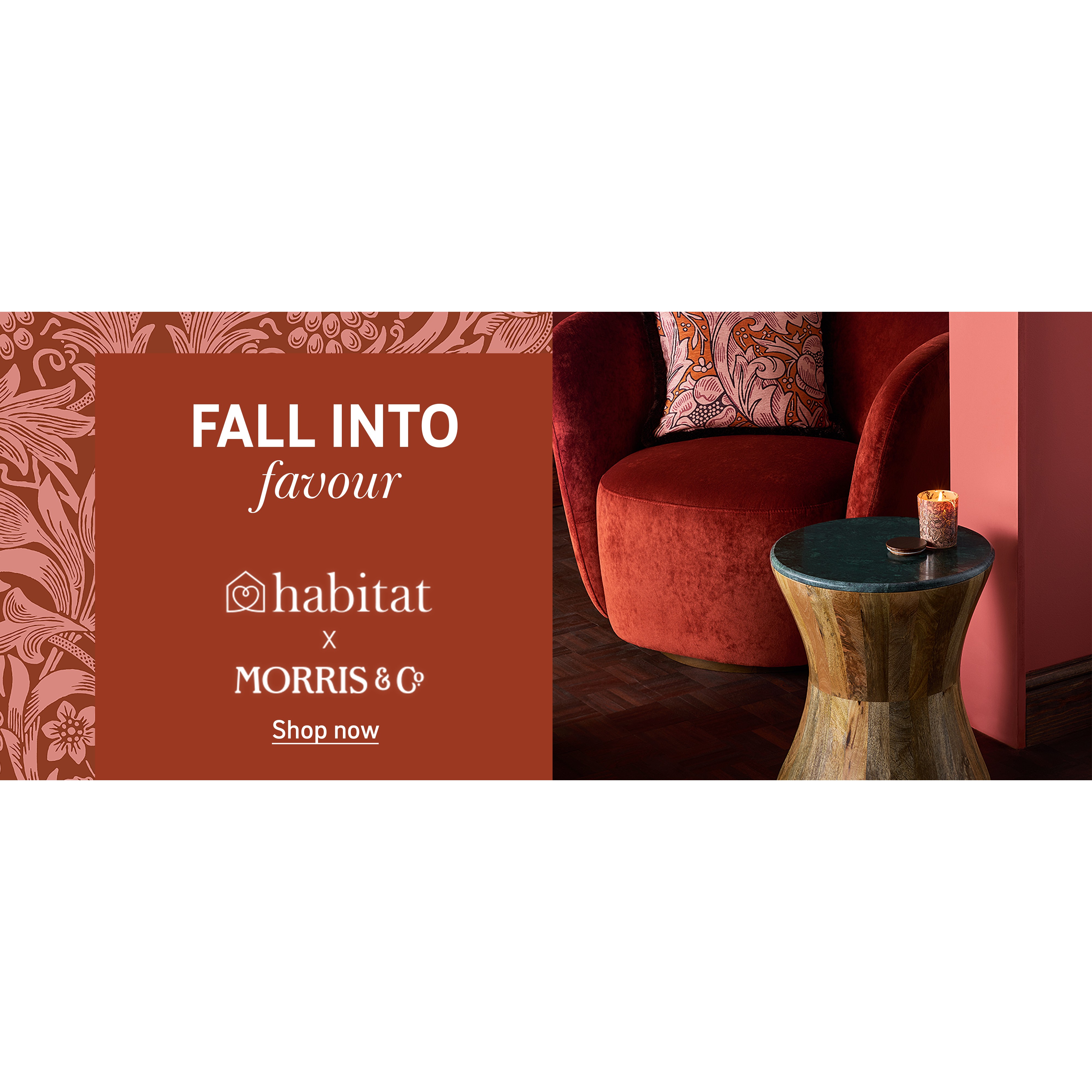 Fall Into favour. Habitat x Morris & co. Shop now.
