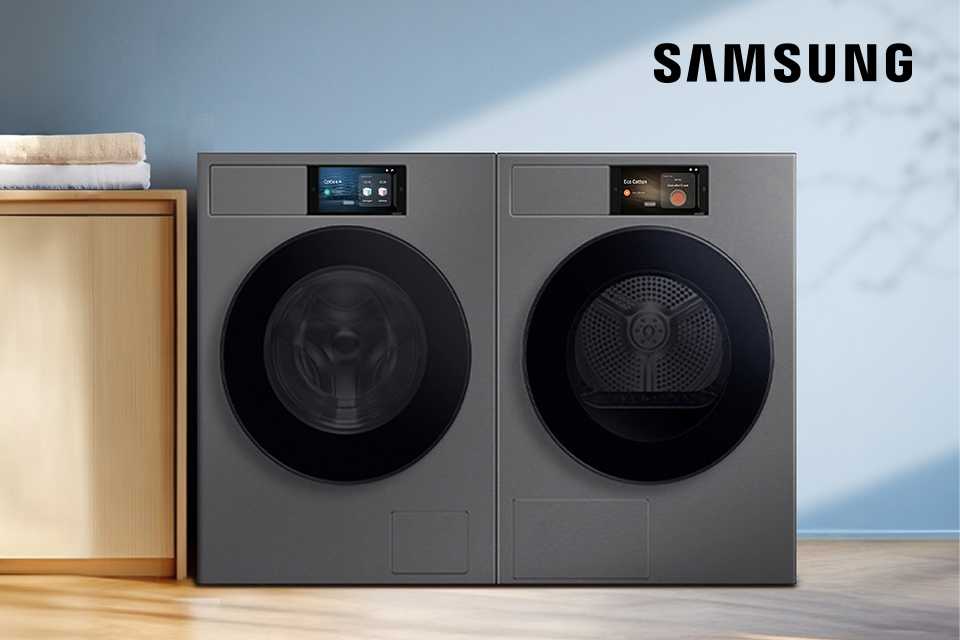 Samsung. Samsung washing machines are designed to take a load off your mind, helping you to save energy.