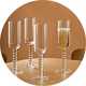 Champagne glasses.