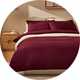 Habitat Cotton 200 TC Plain Burgundy Bedding Set.