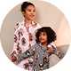 Kids' Christmas pyjamas with fun festive prints and matching family options.